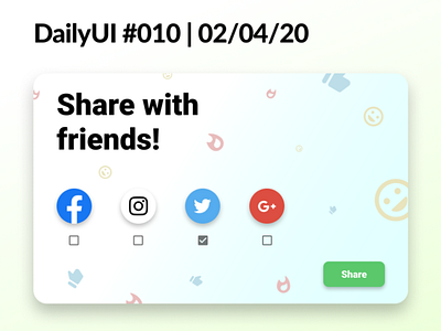 #DailyUI 010 -Social Share