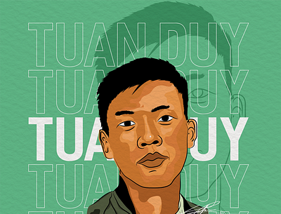 #bestfriendproject TUAN DUY character illustration