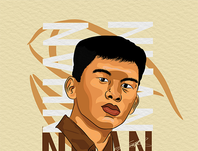 #bestfriendproject NHAN QUACH character illustration