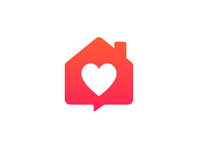 Family Messaging App Logo (Updated) chat family home house logo messaging