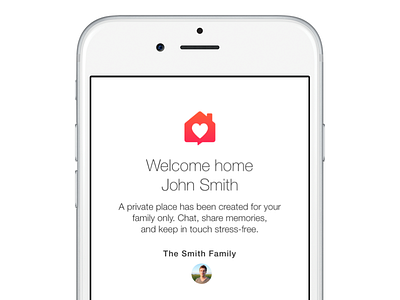 imHome "Welcome Home" Screen app imhome iphone mobile onboarding screen