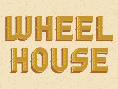 Wheelhouse Typeface font layered lettering letters old school type type design typeface