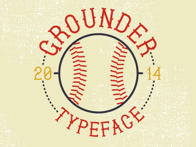 Grounder Typeface baseball clean font lettering letters median spurs old school simple type type design typeface