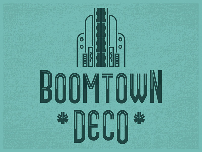 Boomtown Deco (Free Font) art deco font free free font lettering letters reinvention design retro tulsa type type design typeface