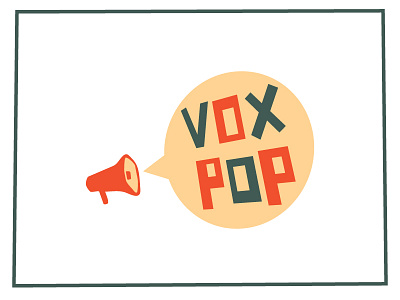 Vox Pop Logo Rough Idea lettering logo type