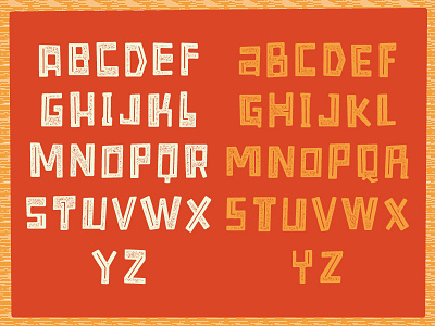 Weird, Blocky Typeface (Again) font lettering letters type type design typeface