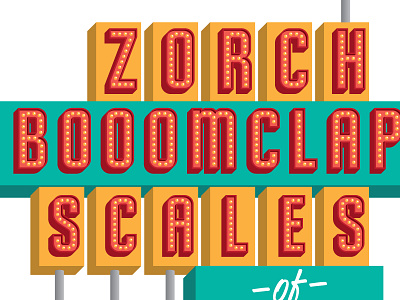 Zorch Gig Poster