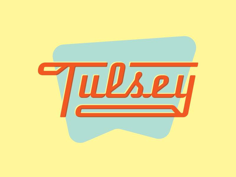 Tulsey Type Logo gif lettering logo tulsa tulsey type type type design typography