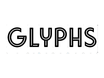 Glyphs deco font glyphs inline type typography