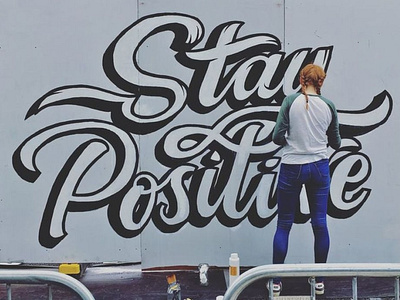 Stay Positive Mural