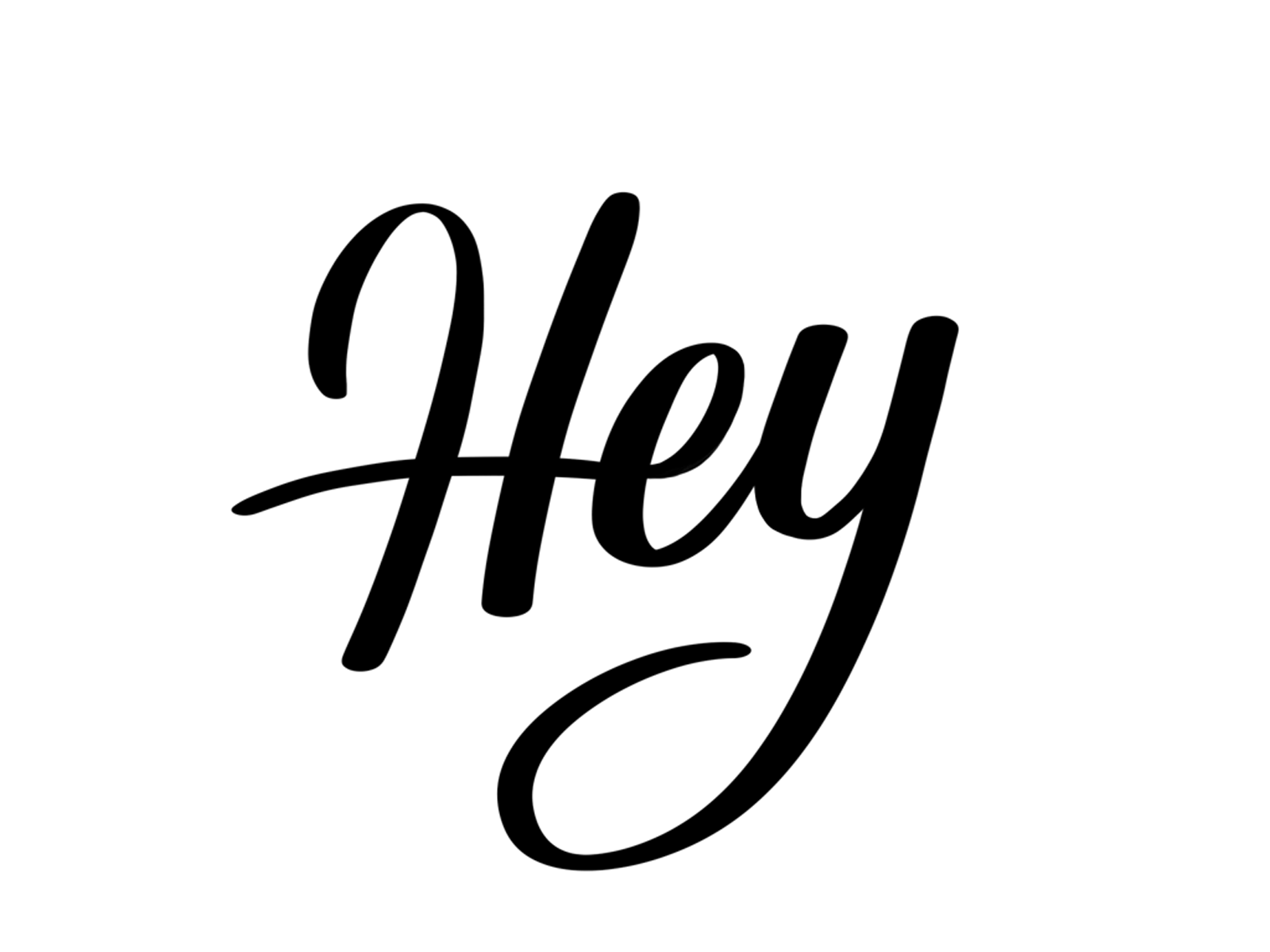 Hey animated type animated typeface brush lettering calligraphy design handlettering illustration lettering lettering animation moving type rough animator roughanimator typography