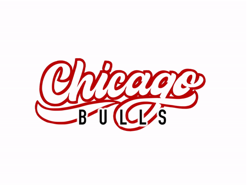 Chicago Bulls Logo Animation animation branding design ident identity lettering logo animation logo design motion design motion graphics