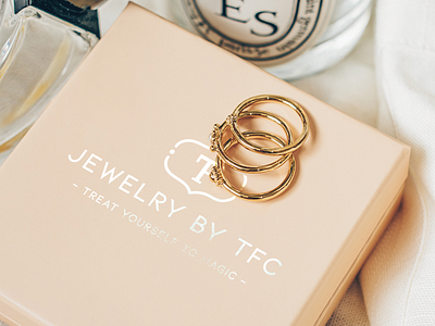 Jewelry Logo branding design gold jewelry logo logos mockup pink romantic smallbusiness