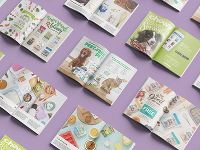 Chewy.com Styling cat food cats chewy cooking dog food dogs flowers food styling layout layout design magazine magazine cover magazine design pet love pets styling stylized treats vet