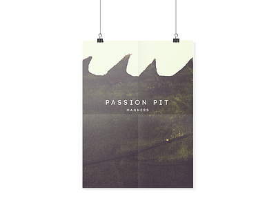 Passion Pit hand made manners cd music passion pit poster rebranding water waves