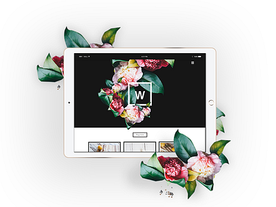 Wick Website branding flowers fruit ipad natural organic spices ui ux web design website