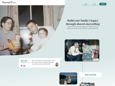 User Interface | Storytelling platform color design interface landing page landing page design ui uidesign ux webdesign website