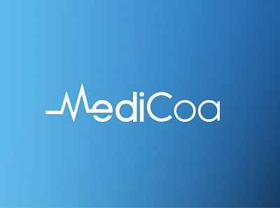 MediCoa Medical Supplies adobe illustrator brand design branding corporate identity freelance logodesign logos medical medical design minimal typography