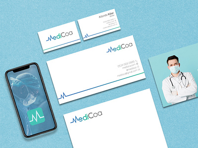 MediCoa Corporate İdentity adobe illustrator brand design branding corporate identity design freelance logo logo design logodesign logos medical medical design minimalistic tasarım typography