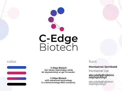 C-Edge Biotech adobe illustrator biotech biotechnology brand brand design branding freelance illustrator logo logo design logotype