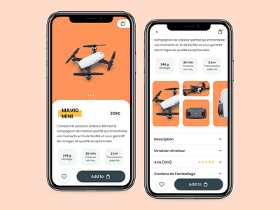 Daily UI #012 - SINGLE PRODUCT app app concept app design buy cart commerce dailyui drone ecommerce product product page save single product store technology