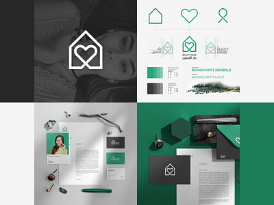 THE BEAUTY HOUSE branding design identity logo