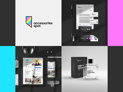 Accessories Spot accessories black white brand brand identity branding egypt graphic graphic design identity illustrator letterhead logo logodesign media minimalistic perfume photoshop social spot store