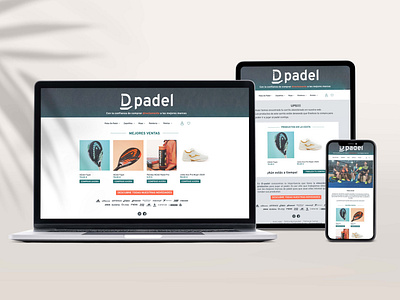 Newsletter/Mailing D-padel design figma illustrator photoshop ui