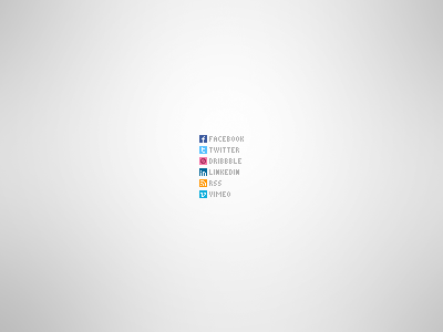 World's Smallest Social Network Icons