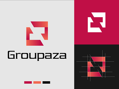 S letter logo for Groupaza Company branding coloful logo creative logo grid logo icon logo logo design minimal modern logo s letter unique logo