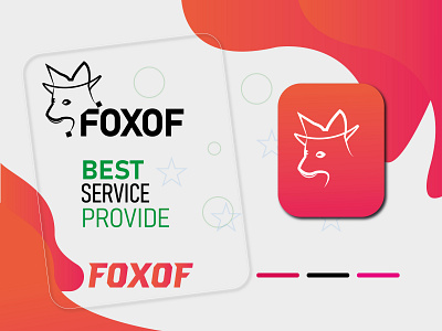 Fox - Minimal logo branding animal best branding clean colorful fox foxlogo global graientlogo icon line logo logodesign masterlogo minimal vectbest