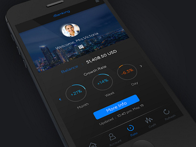 Mobile Bank app application bank black clean concept design iphone