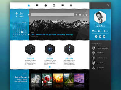 My Blog ( Concept ) black blue clean design icon interface minimal ui ux web website white
