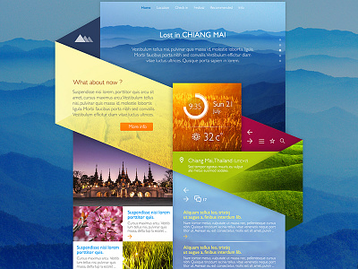 Doi blue clean color design interface minimal simple ui ux web web design website