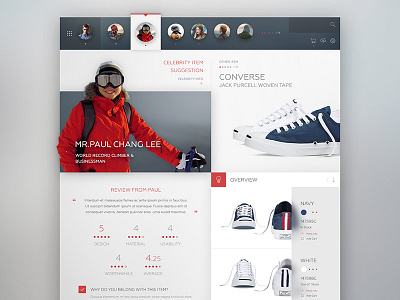 Trendme black concept design interface minimal red ui ux web web design website white