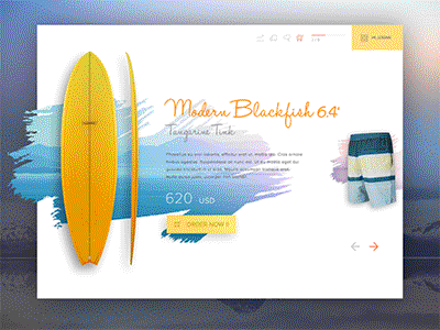 Playe Animation interface flat modern clean website design animation web interactive concept ux ui