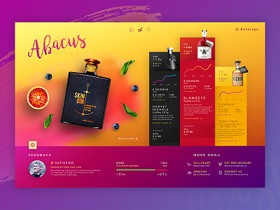 Abacus l Dashboard app color colour colourful concept dashboard design interface ui ux web website