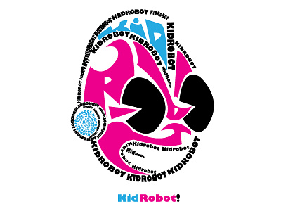 Kid Robot Typography design illustration kidrobot kidrobot design pharrell typogaphy