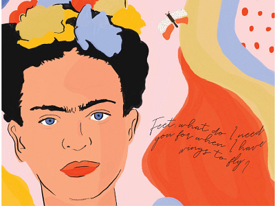 Frida, You Go Girl design illustration