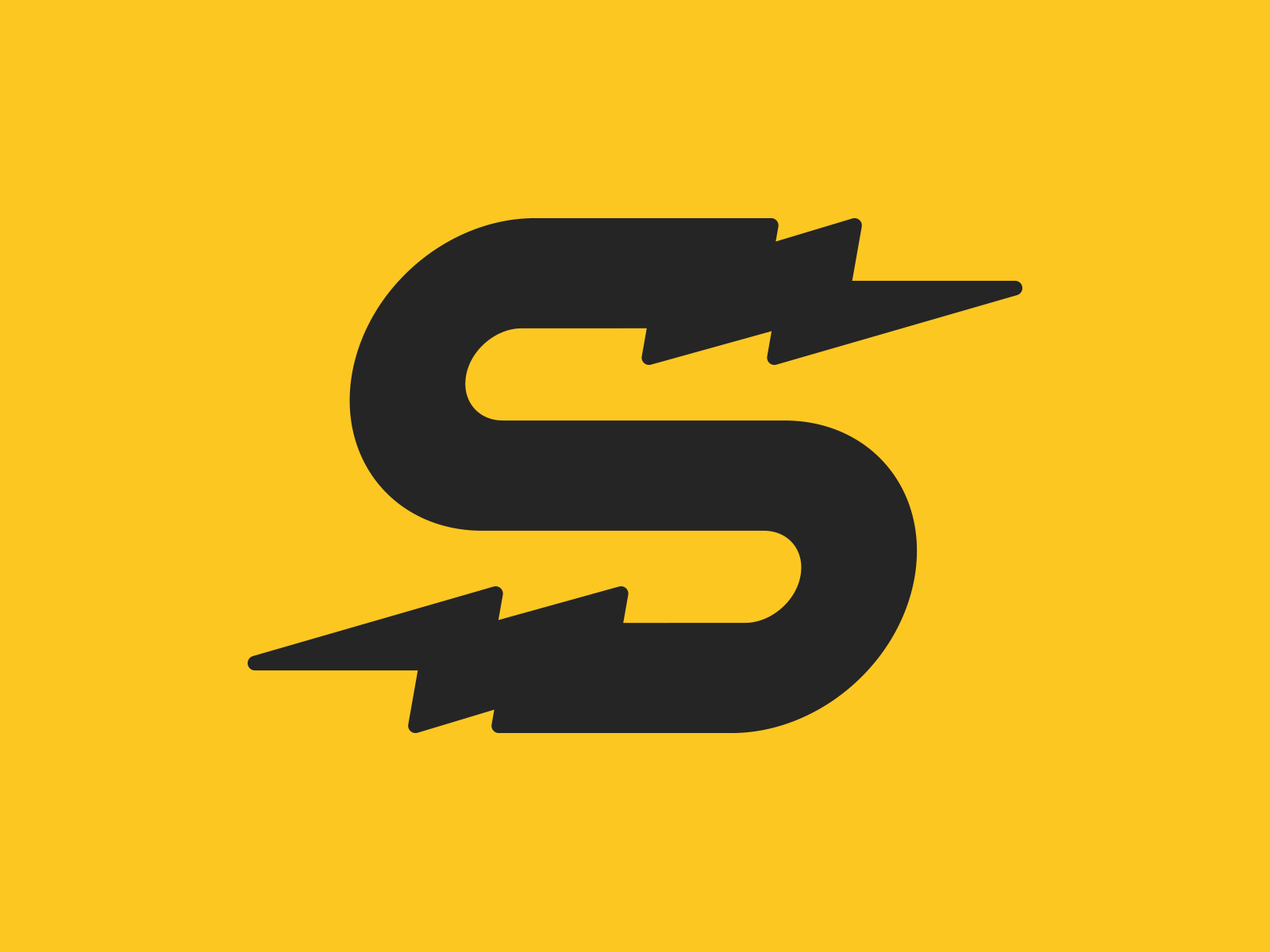 S + Lightning Bolt by Ruben Rodriguez on Dribbble