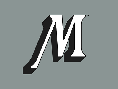 M Icon 3d badge design graphic design graphic design logo icon illustration lettering logo m shadow type typography ui