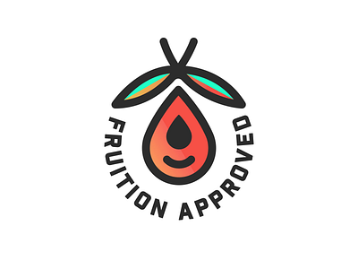 Fruition Approved fruit graphic design logo illustration lettering plant typography