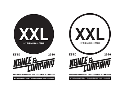 WIP | Nance & Company Clothing Tag.