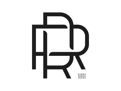 RR. graphic design logo illustration lettering monogram typography