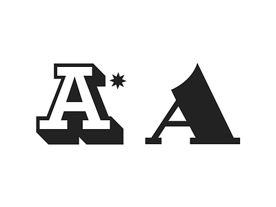 Letter A. graphic design logo illustration lettering typography