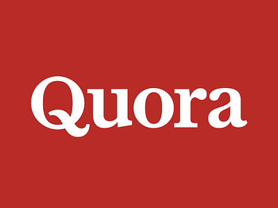 Quora's New Logo baskerville brand logo minimal q quora serif type typography wordmark
