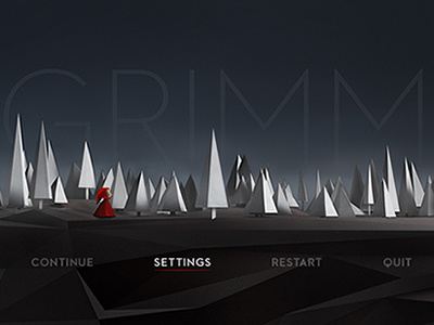 Grimm Dribbble Debut 3d debut low poly