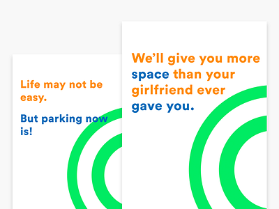 Posters ⚡️ app design mania minimal parking posters ux
