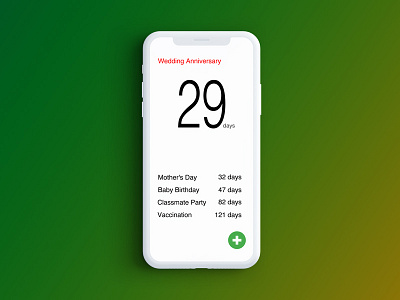 Days matter app counter ios iphone memory productivity ui