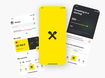 RaiffeisenBank. New service concept app banking ui ux